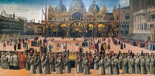 Procession in the Piazza San Marco in Venice, 1496. Creator: Bellini, Gentile (ca. 1429-1507).