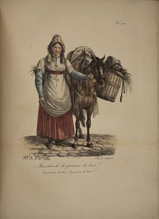 Potato seller. From the Series "Cris de Paris" (The Cries of Paris), 1815. Creator: Vernet, Carle (1758-1836).