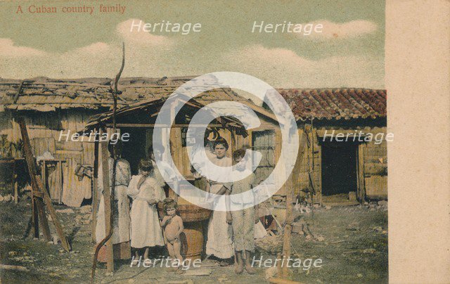 'A Cuban country family', 1908. Artist: Unknown.