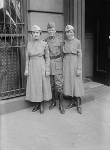 Frances Lewinski, Julia Kraszewski, Dr. B.M. Zielinski (L. to R.), between c1915 and 1918. Creator: Bain News Service.
