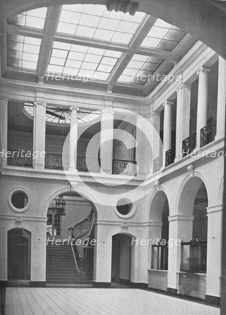 Interior of public space, Illinois Life Insurance Company Building, Chicago, Illinois, 1923. Artist: Unknown.