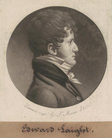 Edward Laight, 1807. Creator: Charles Balthazar Julien Févret de Saint-Mémin.