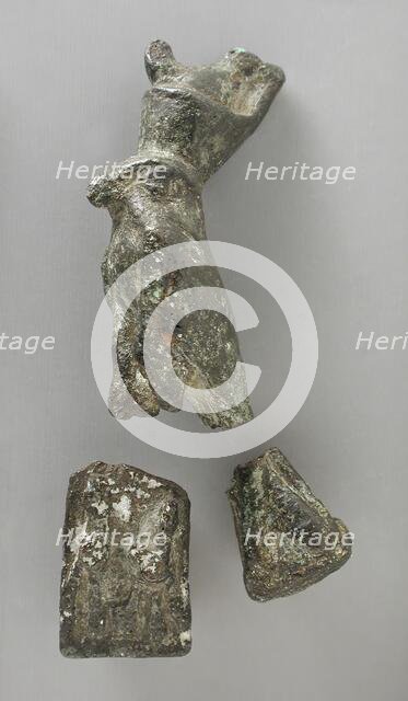 Figurine of Horus, Lord of the Two Lands, Late Period-Ptolemaic Period (664-30 BCE). Creator: Unknown.