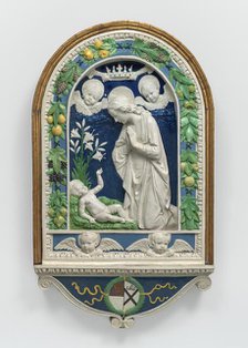 The Adoration of the Child, after 1477. Creator: Andrea della Robbia.