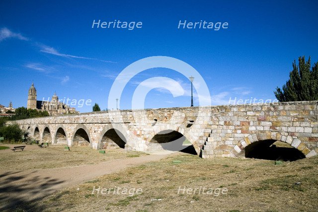 A Roman bridge in Salamanca, Spain, 2007. Artist: Samuel Magal