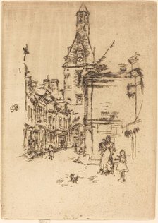 Clock-Tower, Amboise, 1888. Creator: James Abbott McNeill Whistler.