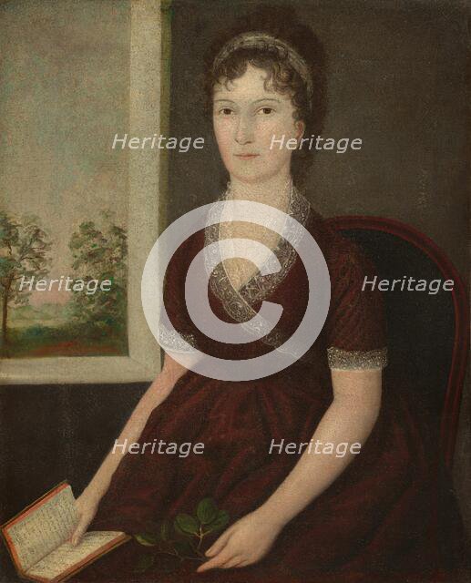 Sarah Ogden Gustin, c. 1805. Creator: Joshua Johnson.