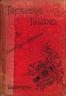 Cover of Treasure Island by Robert Louis Stevenson, 1886. Artist: Unknown