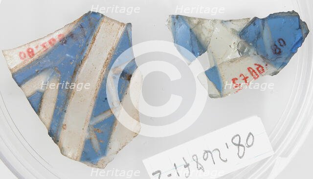 Glass Fragments, Coptic, 4th-early 5th century. Creator: Unknown.