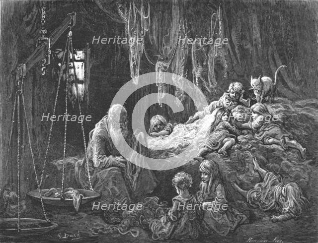 'The Rag Merchant's Home - Coulston Street, Whitechapel', 1872.  Creator: Gustave Doré.