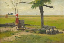 Shepherdess, 1880-1910. Creator: Antal Illés.