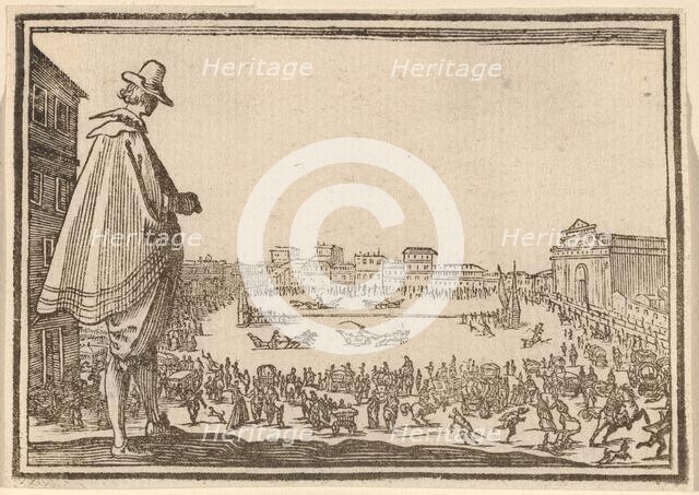 Piazza Santa Maria Novella, Florence, 1621. Creator: Edouard Eckman.