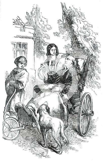 Angel Visits. A Lyric for the New Year, by Charles MacKay, 1850. Creator: Unknown.