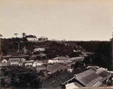 A Japanese village in wooded country, c1873. Creator: William Pryor Floyd.
