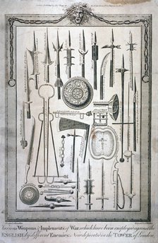 Weapons kept at the Tower of London, c1800. Artist: G Walker