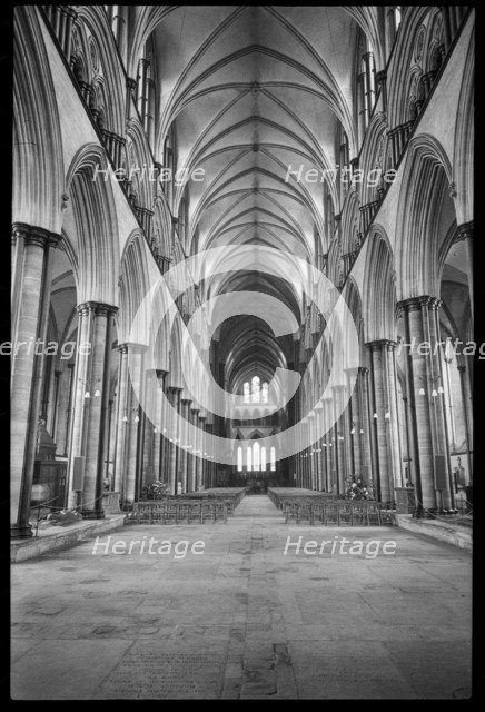 Salisbury Cathedral, The Close, Salisbury, Wiltshire, c1955-c1980. Creator: Ursula Clark.