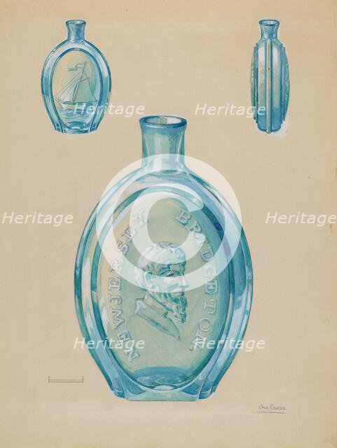 Flask, c. 1936. Creator: Charles Caseau.