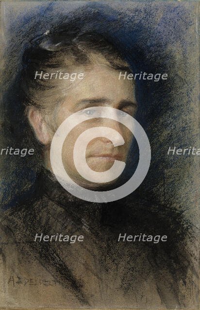 Portrait of Mrs. Emilie Krohn, 1893. Creator: Albert Edelfelt.