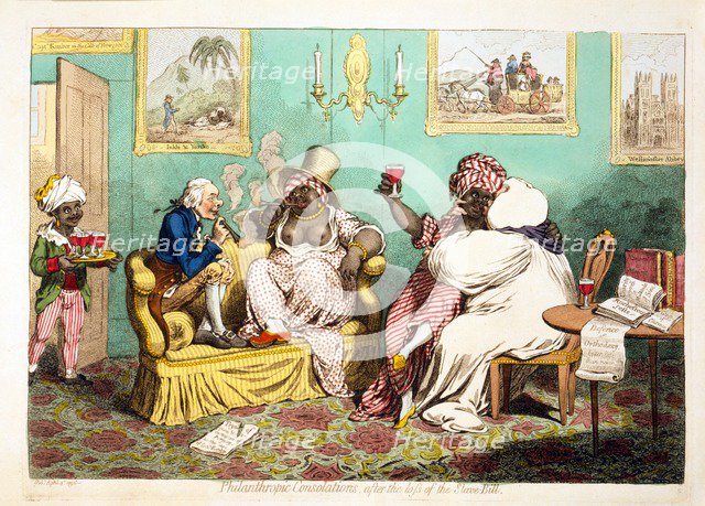 Philanthropic Consolations after the loss of the Slave Bill, 1796.