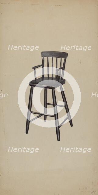 High Chair, 1938. Creator: Michael Riccitelli.