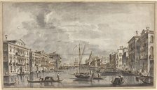 The Grand Canal Looking Toward the Salute and the Dogana, 1770s. Creator: Francesco Tironi.