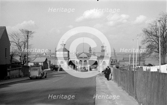 The entrance of Royal Terrace Pier, Gravesend, Kent, c1945-c1965 Artist: SW Rawlings