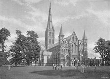 'Salisbury Cathedral: West Front', c1896. Artist: GW Wilson and Company.