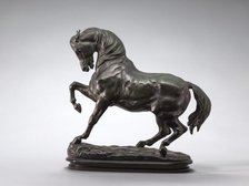 Turkish Horse, Right Foreleg Raised, model n.d., cast c. 1857/1873. Creator: Antoine-Louis Barye.