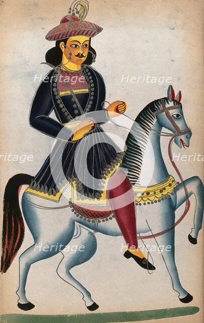 A nobleman on horseback. Creator: Unknown.