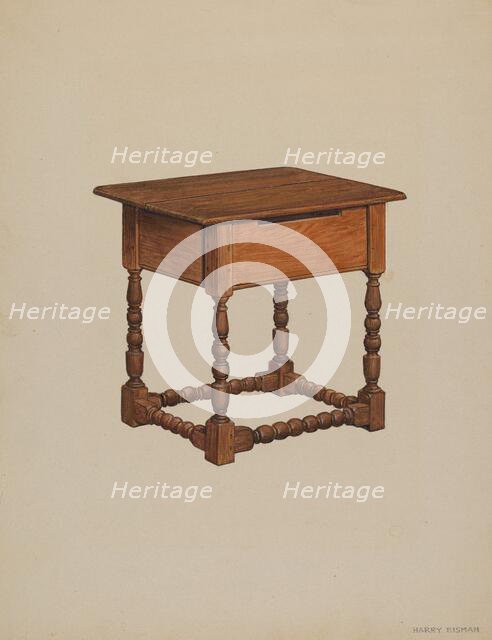 Tavern Table, 1936. Creator: Harry Eisman.