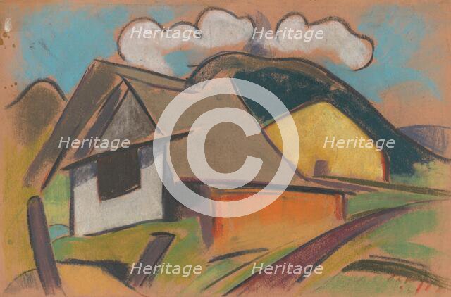 Cottages in the mountains, 1931. Creator: Zolo Palugyay.