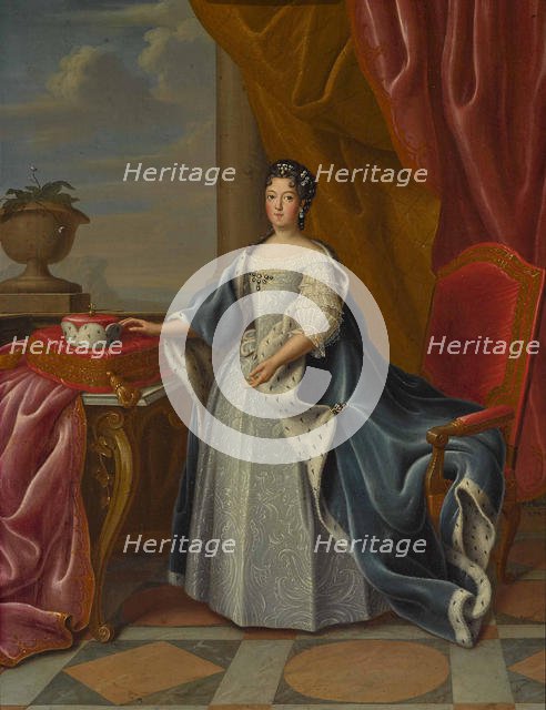 Portrait of Theresa Kunegunda Sobieska (1676-1730), Electress of Bavaria. Creator: Horemans, Peter Jacob (1700-1776).
