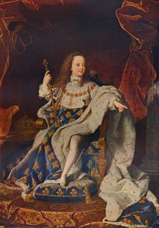 'Louis XV (1710-1774) at the Age of Five in the Costume of the Sacre', c1716û24, (1911). Artist: Hyacinthe Rigaud.
