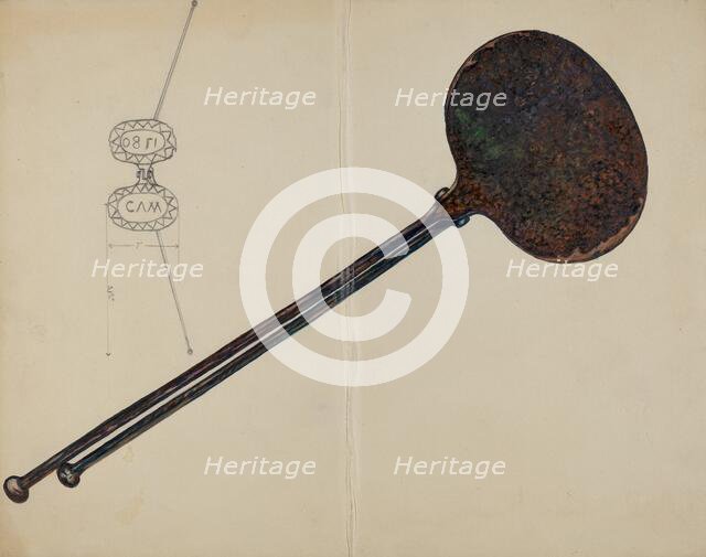 Waffle Iron, c. 1937. Creator: Florence Stevenson.