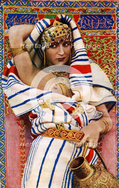 A Kabyles woman, Algeria, 1922.Artist: Crete