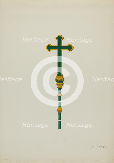Processional Cross, c. 1936. Creator: David P. Willoughby.