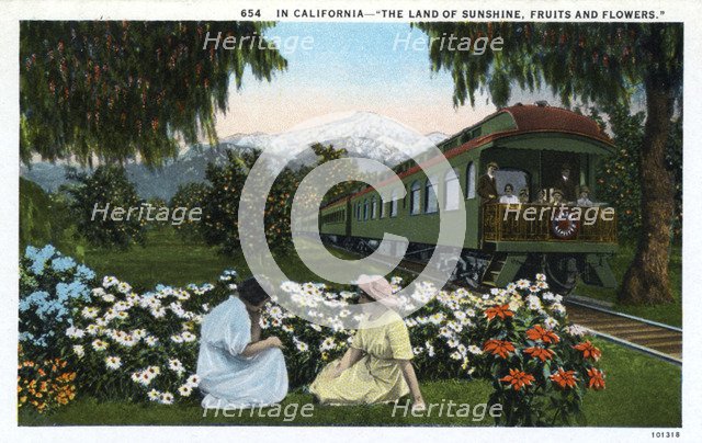 'In California, The Land of Sunshine, Fruits and Flowers', 1924. Artist: Unknown