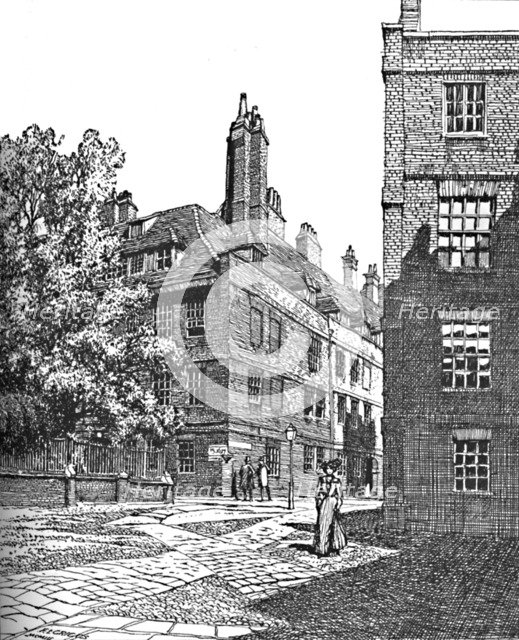 'Clifford's Inn, Looking North East', 1903. Artist: Unknown.