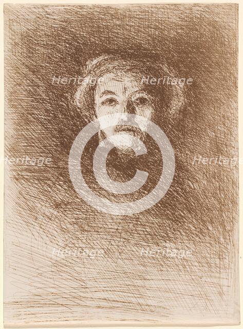 Self-Portrait (Corot par lui-meme), 1858. Creator: Jean-Baptiste-Camille Corot.