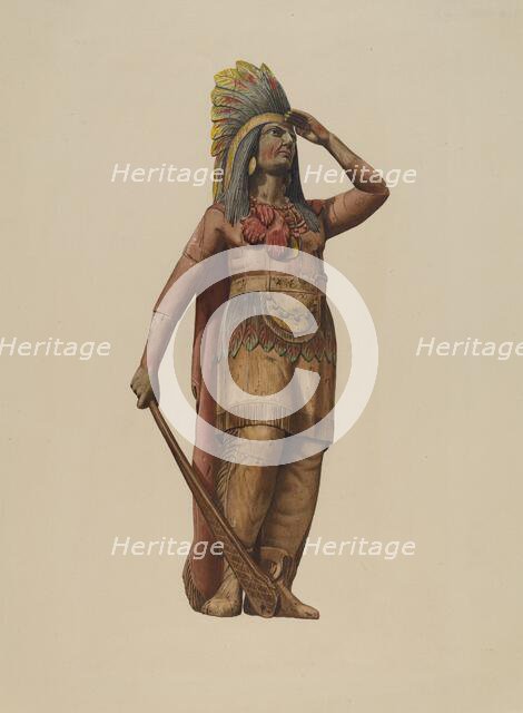 Cigar Store Indian, 1935/1942. Creator: Unknown.