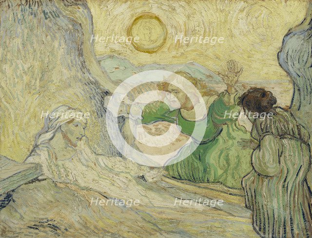 The Raising of Lazarus (after Rembrandt), 1890. Artist: Gogh, Vincent, van (1853-1890)