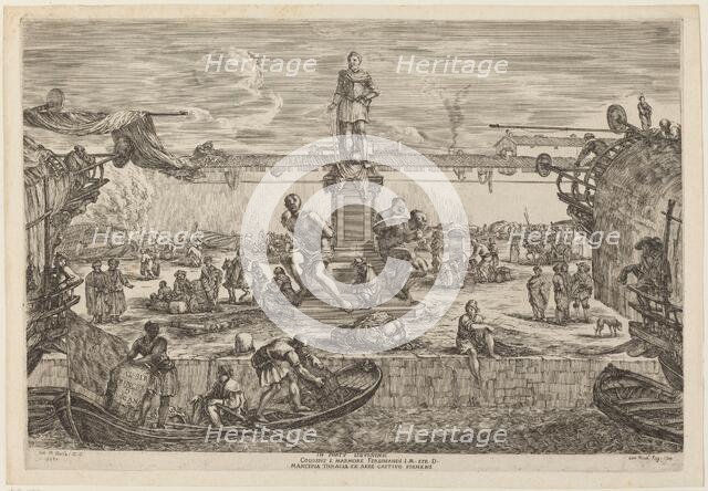 Statue of Ferdinand I, probably c. 1654/1655. Creator: Stefano della Bella.