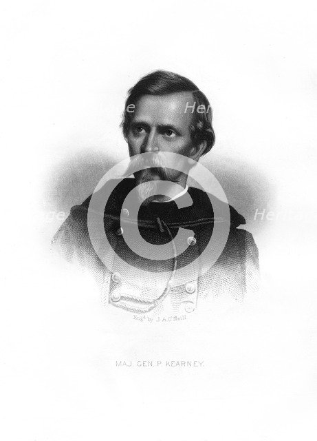 Major-General Philip Kearny, American soldier, (1872).Artist: John A O'Neill