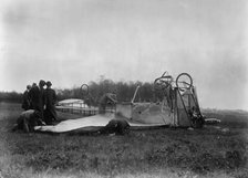 Moissant Machine wrecked, 1910. Creator: Bain News Service.