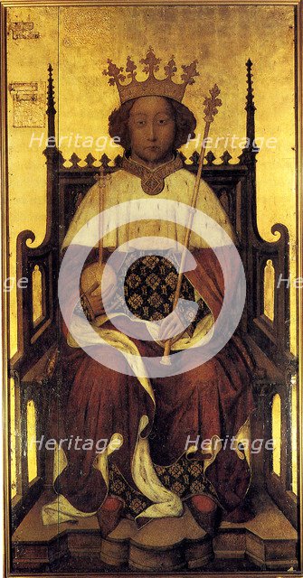 Portrait Richard II of England, ca 1390. Artist: Anonymous  