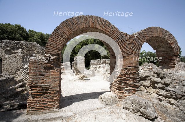 The Temple of Jupiter, Cumae, Italy. Artist: Samuel Magal