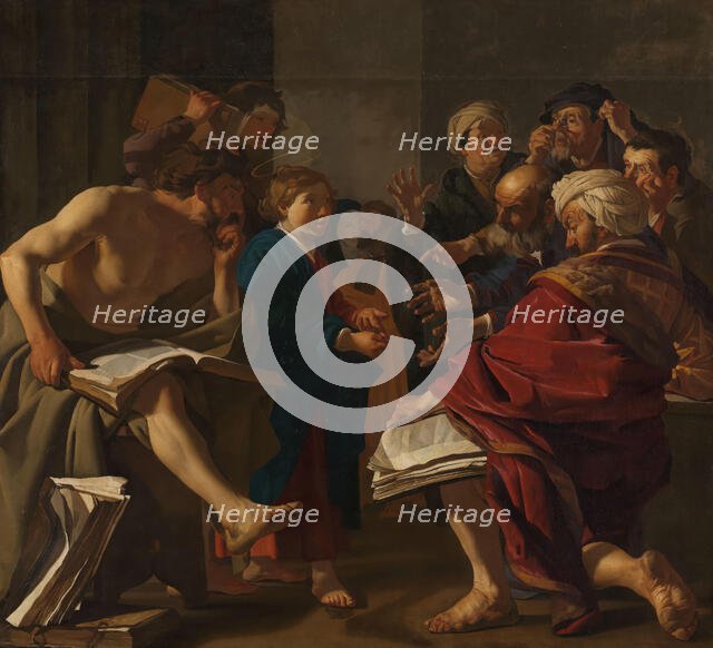 Christ among the Doctors, 1622. Creator: Dirck van Baburen.