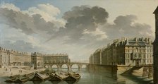 Quai des Ormes (current Quai de l'Hotel de Ville), the Pont Marie et Ile Saint-Louis, 1757. Creator: Nicolas Raguenet.