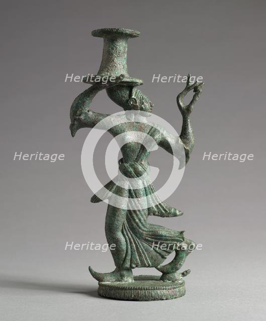 Candelabrum Stand of a Dancing Maenad, 525-500 BC. Creator: Unknown.