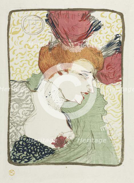 Bust of Mademoiselle Lender, 1895. Creator: Henri de Toulouse-Lautrec (French, 1864-1901).